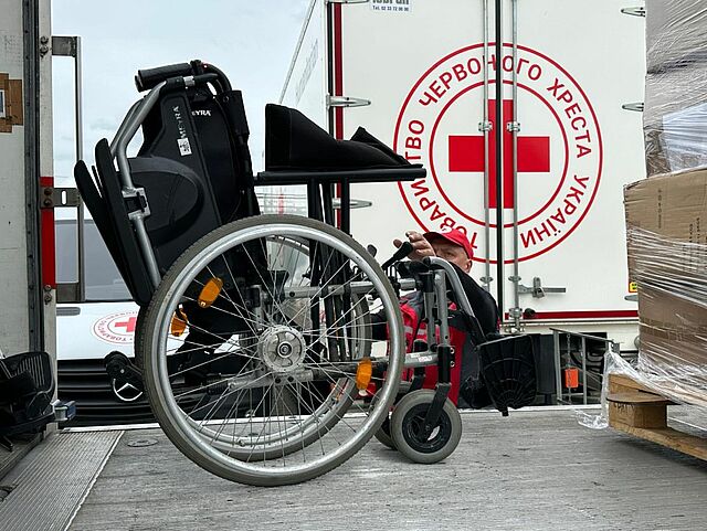 Übergabe Spenden Hilfstransport Frühjahr 2025 Lviv